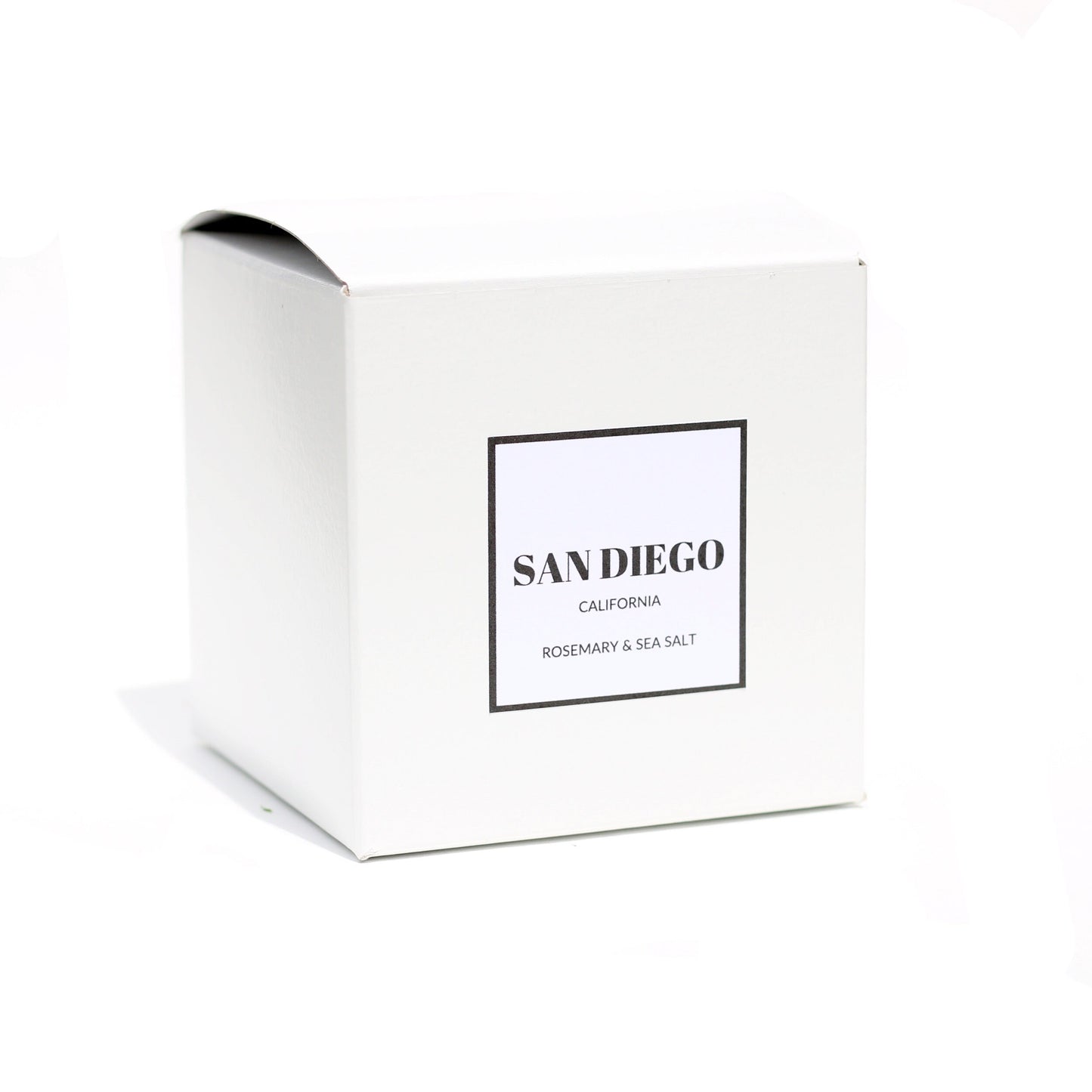 a white box with a san diego label on it