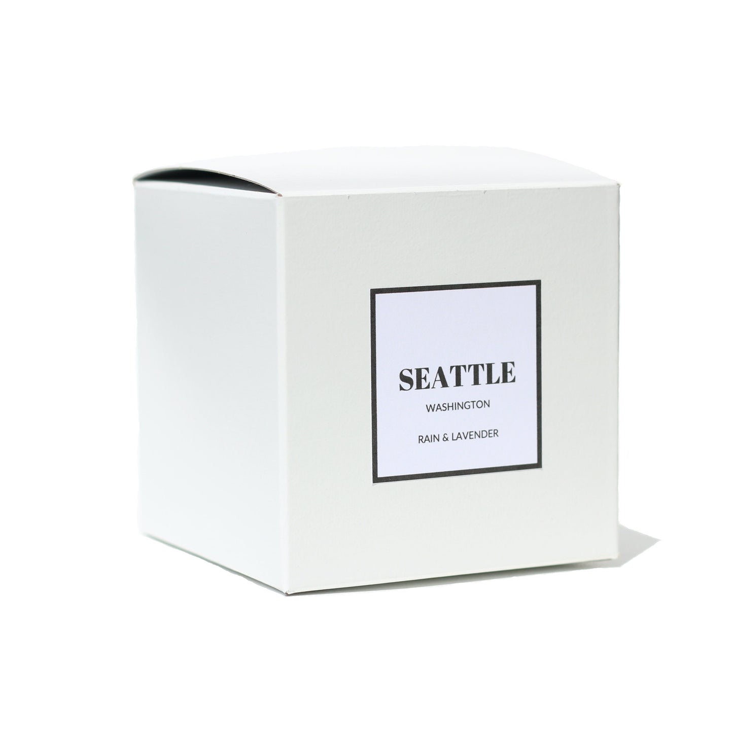 a white box with a black label on it