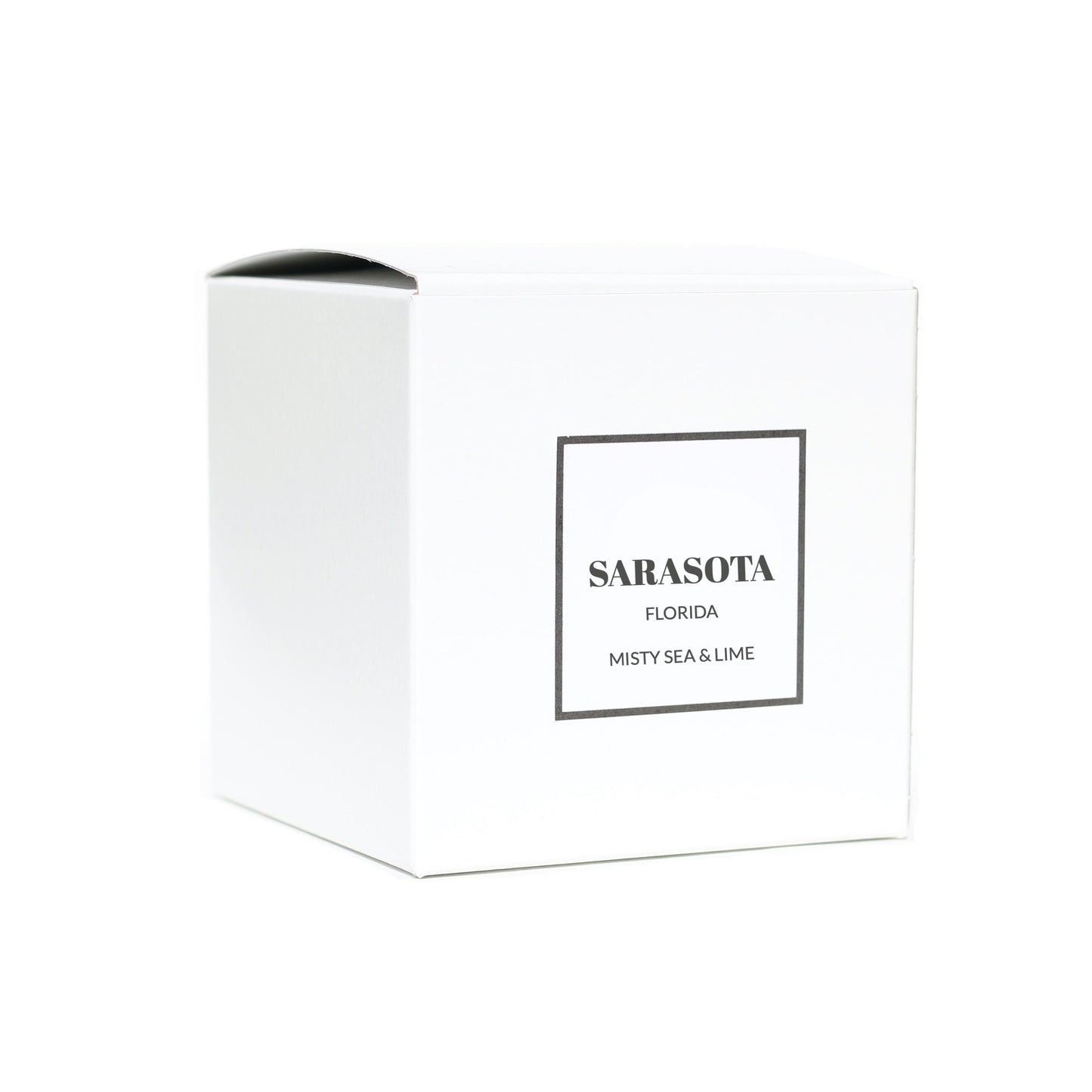 a white box with a black label on it