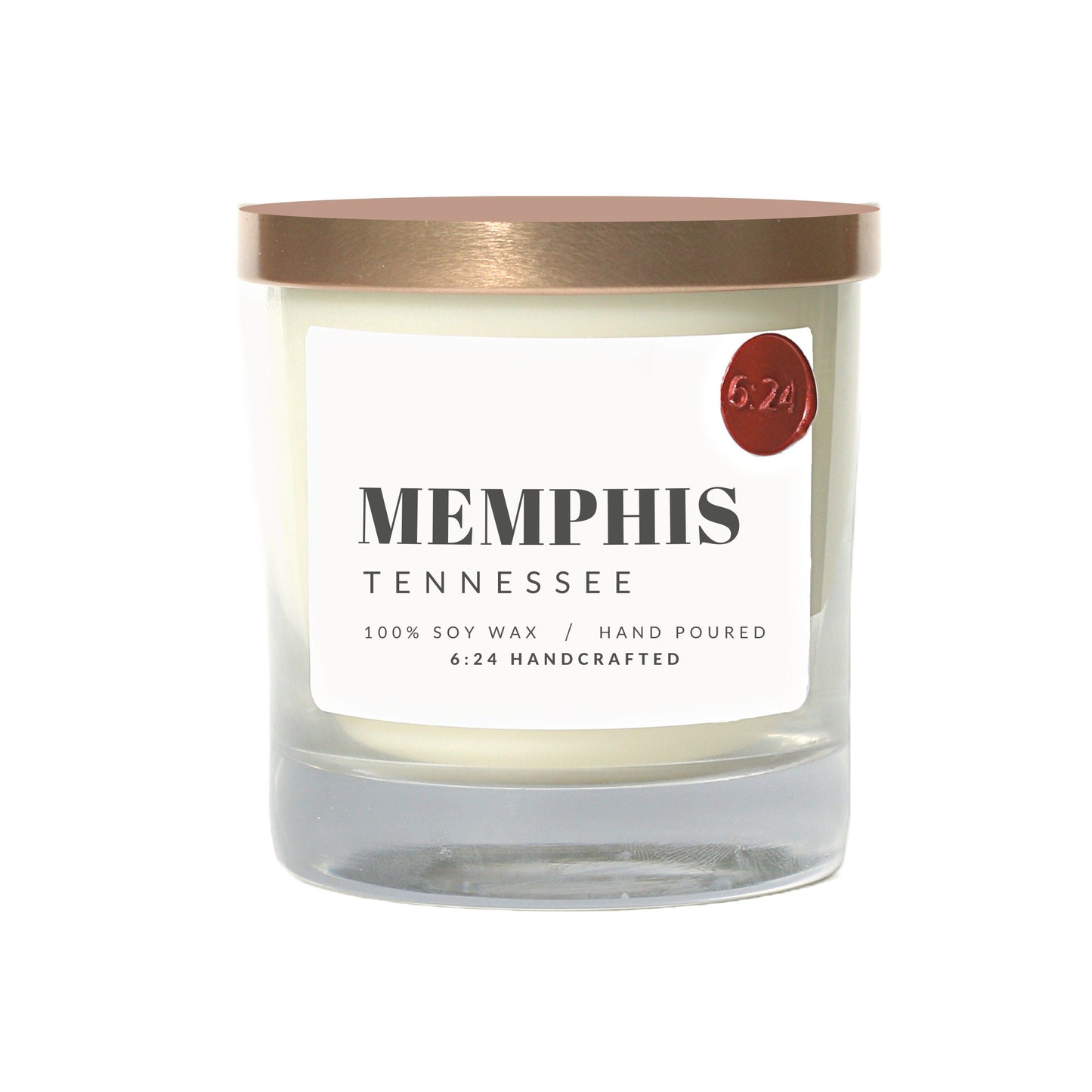 Memphis, Tennessee Candle | Handmade Scented City Candle | 100% Soy Wax | Housewarming Gift