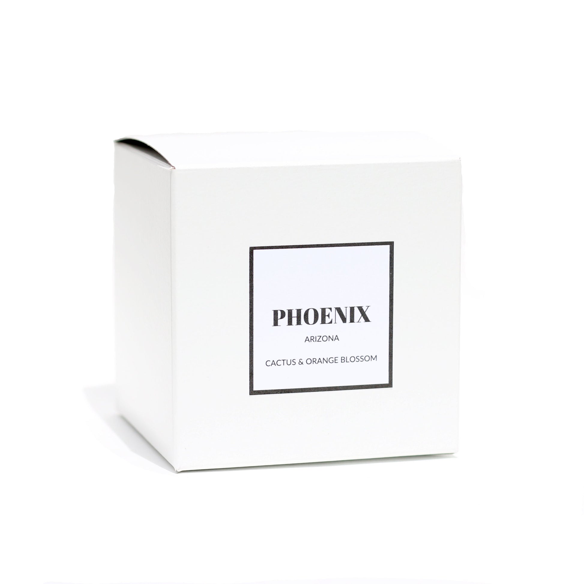 a white box with a black and white label on it