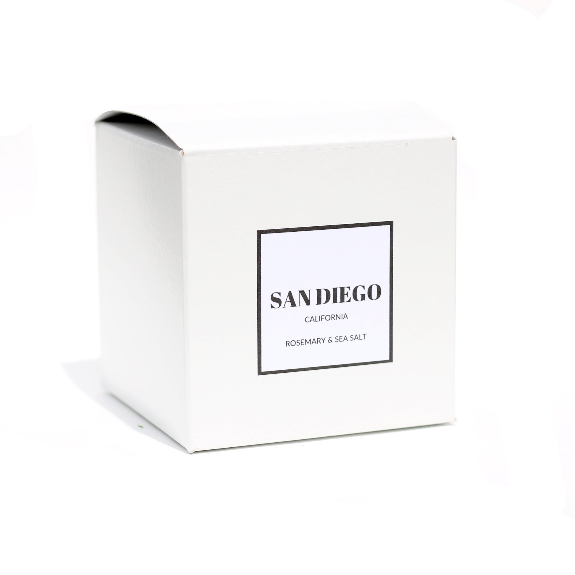 a white box with a san diego label on it