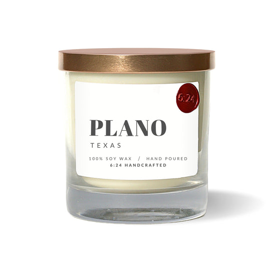 Plano, Texas candle