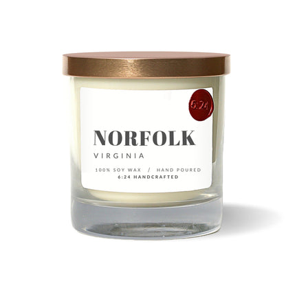 Norfolk, Virginia candle