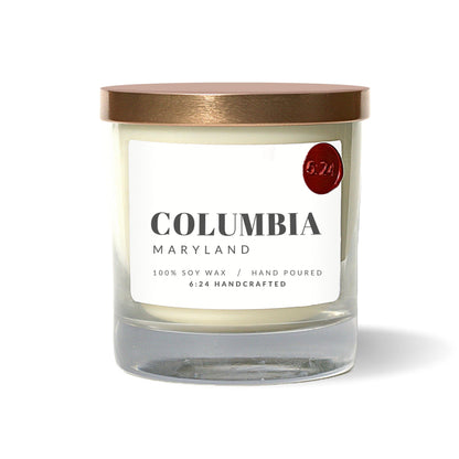 Columbia, Maryland candle