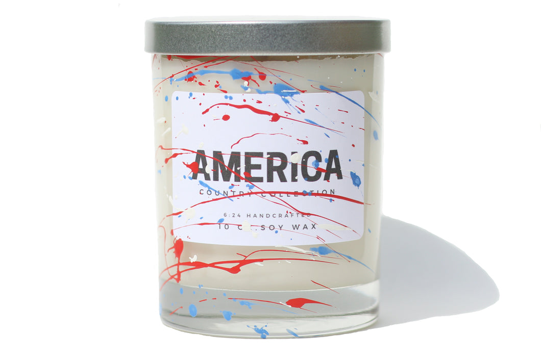 America soy wax candle