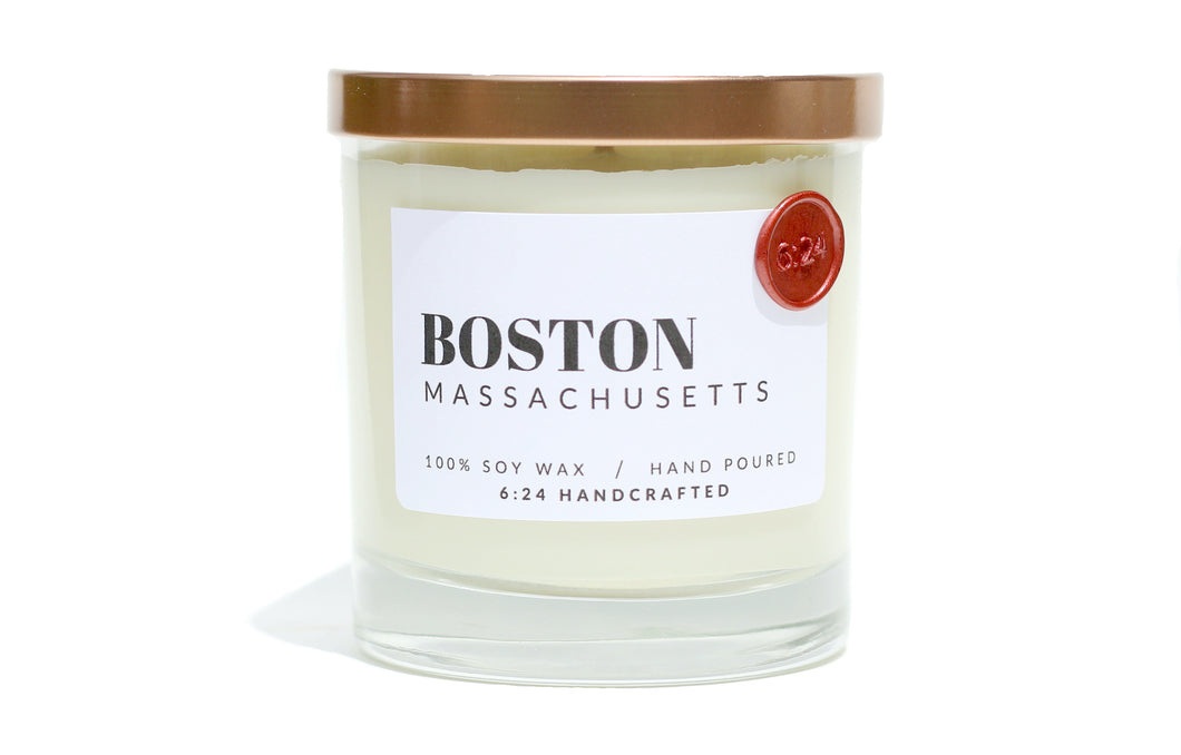 Boston, Massachusetts candle