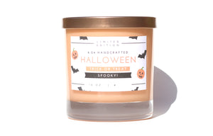 Trick or Treat candle that smells like candy corn and spooky woods