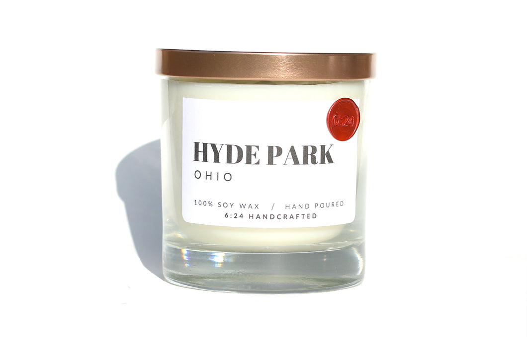 Hyde Park handcrafted candle by 6:24