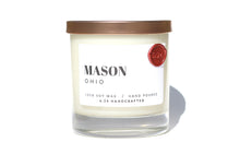 Mason, Ohio candle that smells like Kings Island rollercoaster rides and smoky comets