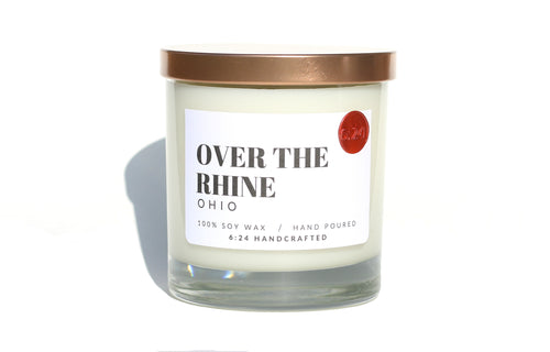 Over The Rhine fresh candle representing Findlay Market