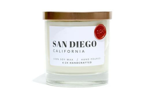 San Diego, California candle