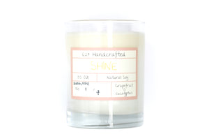 A candle made fresh for summer. With a blend of grapefruit, eucalyptus, and other citrus fragrances